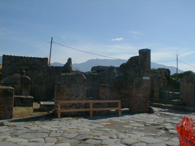 Via del Vesuvio, May 2010. Looking south through the site of the Vesuvius gate.
