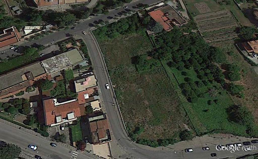 Pompeii Fondo Azzolini. 2014. Aerial view of site. Photo  Google Earth.gle Earth. 