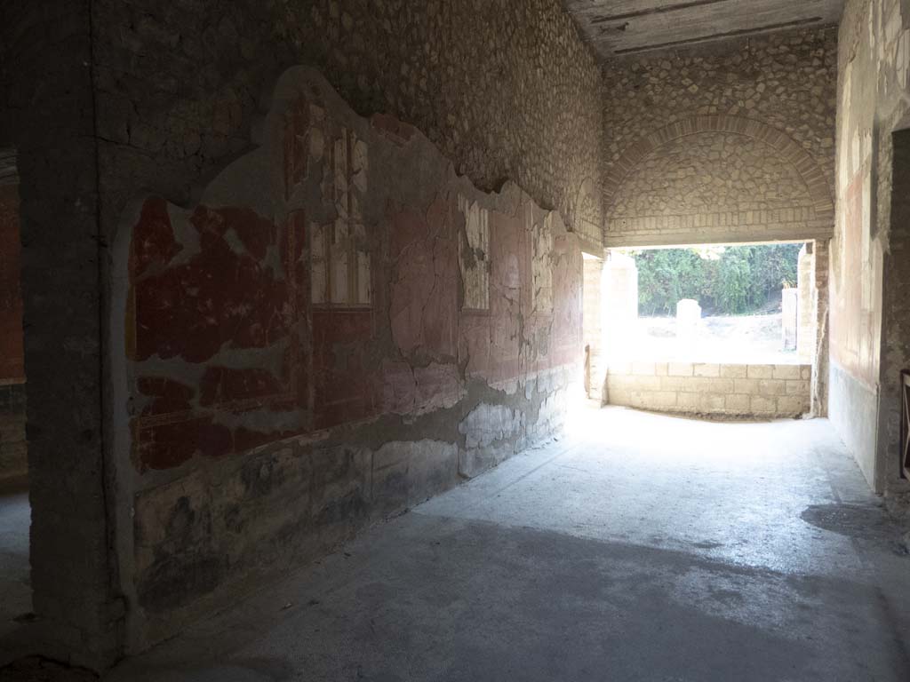 Oplontis Villa of Poppea, September 2017. Room 81, looking east along north wall from west end.
Foto Annette Haug, ERC Grant 681269 DÉCOR.
