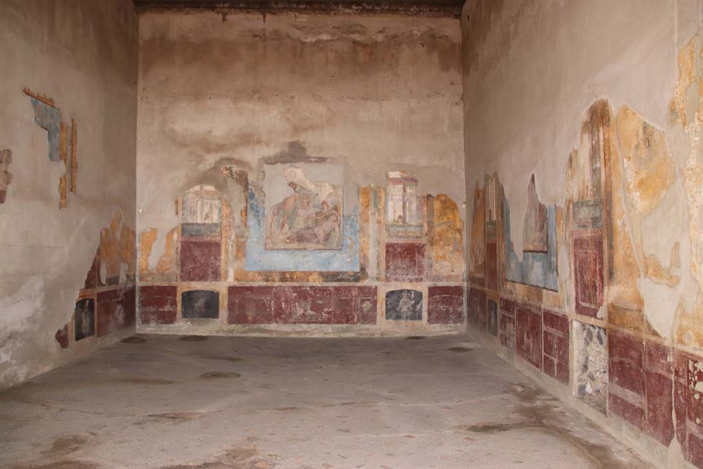 Stabiae, Villa Arianna, October 2020. Room 3, looking south in grand triclinium. Photo courtesy of Klaus Heese.