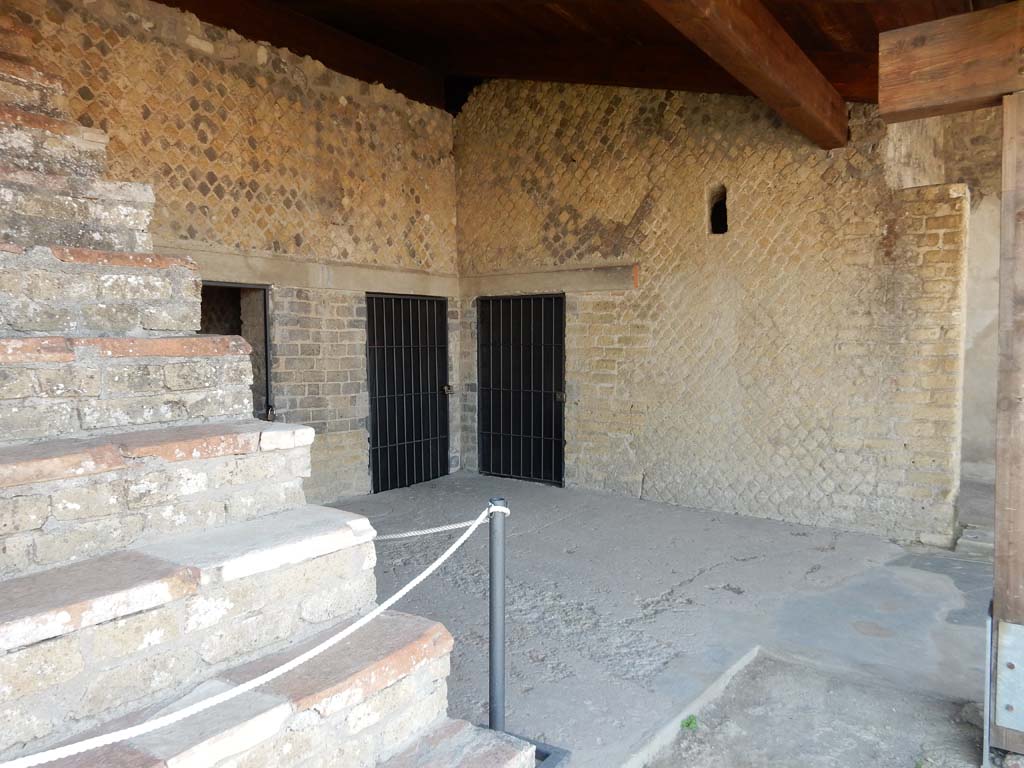 Stabiae, Villa Arianna, June 2019. Room 34, looking west from steps. Photo courtesy of Buzz Ferebee.
