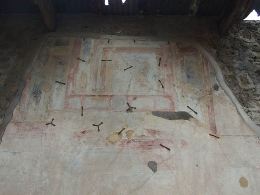 VI.10.11 Pompeii. March 2009. Room 15. Triclinium. West wall. Wall painting.