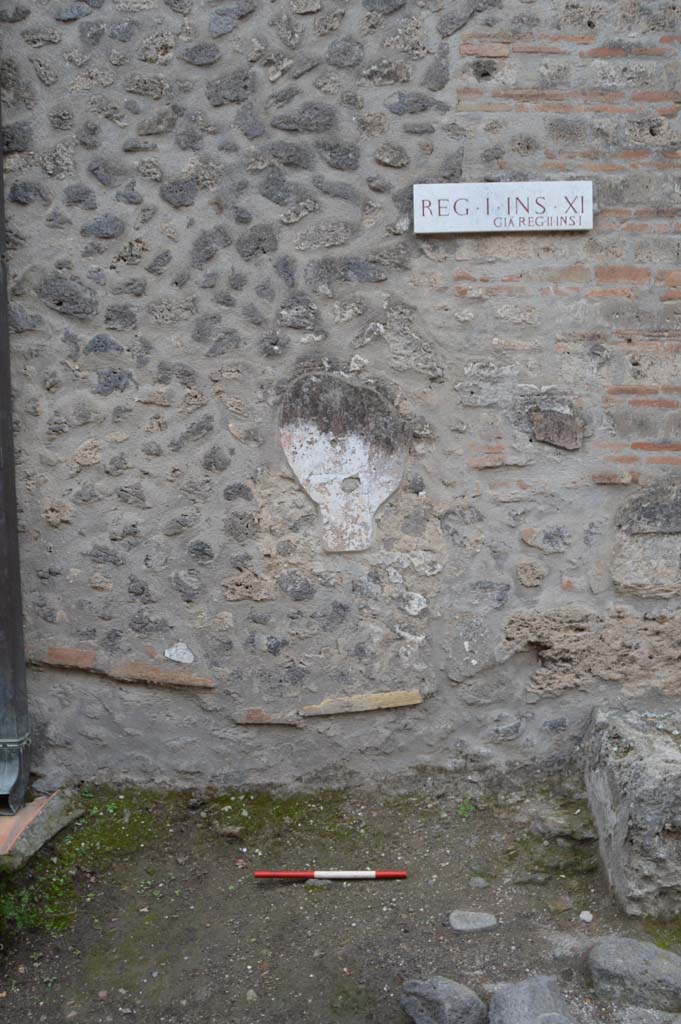 I.11.7 Pompeii. October 2018. Area to south of street altar, on right.
Foto Taylor Lauritsen, ERC Grant 681269 DCOR.
