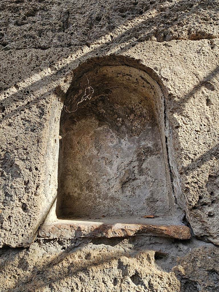 Pompeii Stabian Gate. November 2024. Niche set into east wall. Photo courtesy of Annette Haug.