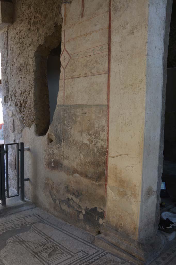 I.7.1 Pompeii. October 2019. Looking north along east wall of entrance corridor.
Foto Annette Haug, ERC Grant 681269 DCOR.
