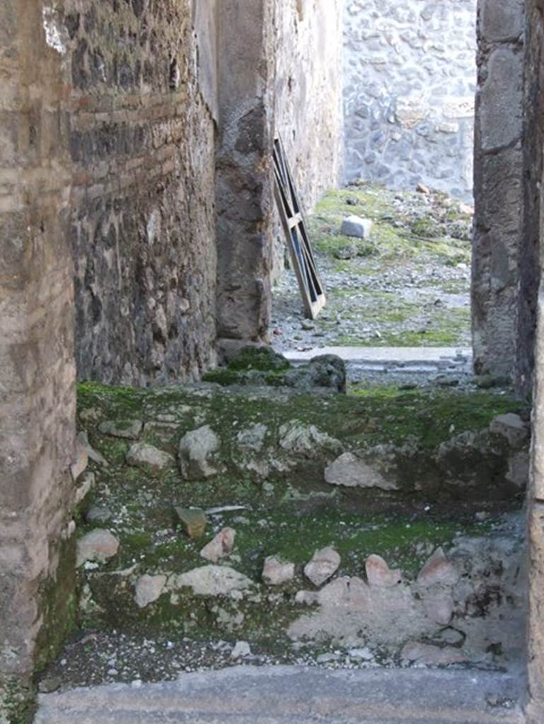 I.9.5 Pompeii. March 2009. Room 9. Stairs to upper floor, looking north.

