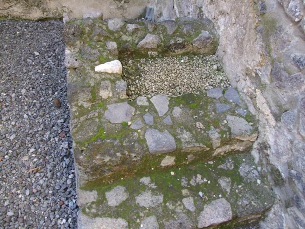 I.9.5 Pompeii. March 2009.  Room 2. Remains of staircase to upper floor.