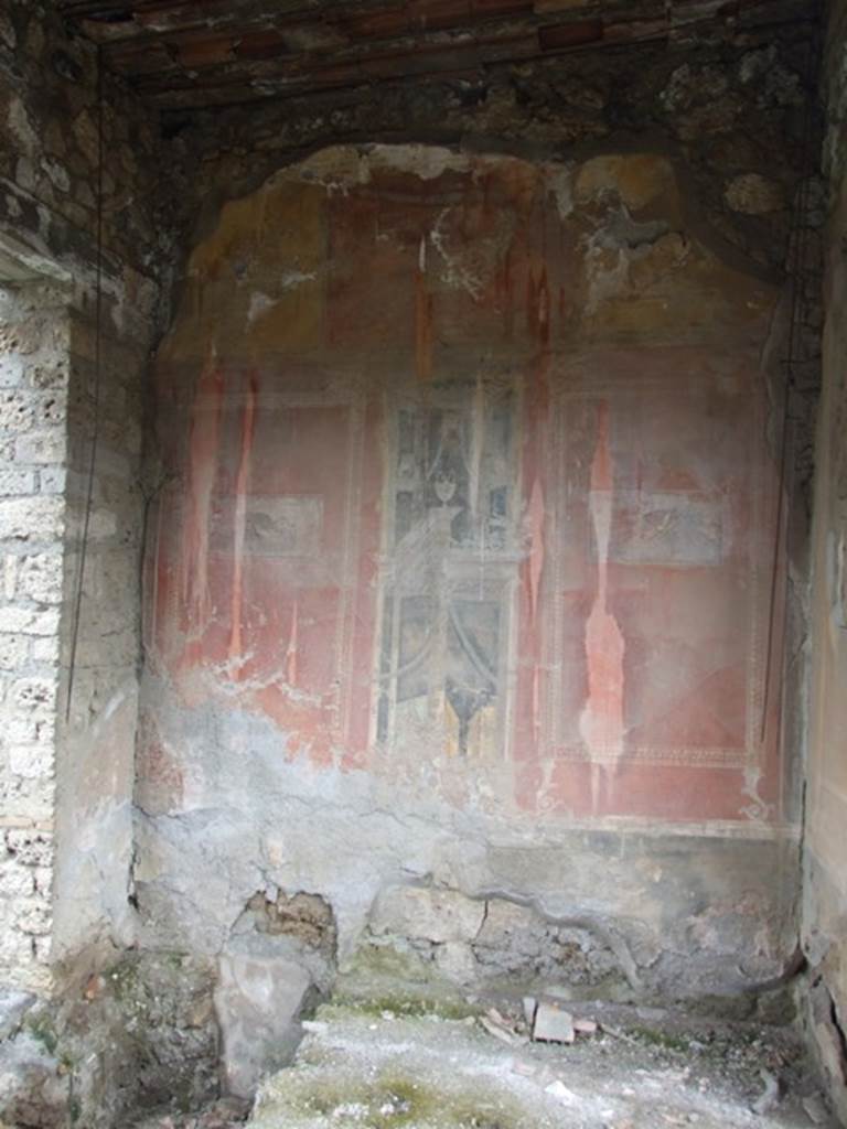 I.9.12 Pompeii. March 2009.  Room 3. Tablinum. East wall.