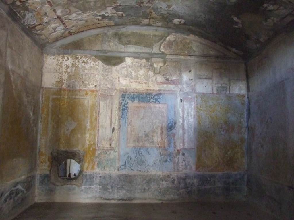 I.10.11 Pompeii.  March 2009.  Room 8.  Triclinium.  West wall.