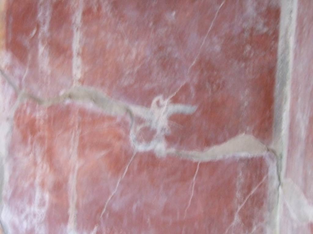 I.10.11 Pompeii.  March 2009.  Room 12.  Cubiculum.  North wall.  East side.  Painting of swan.
