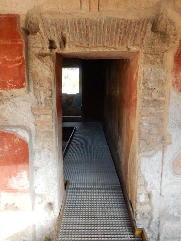 II.4.6 Pompeii. December 2006.  View looking south from entrance across the Baths Portico