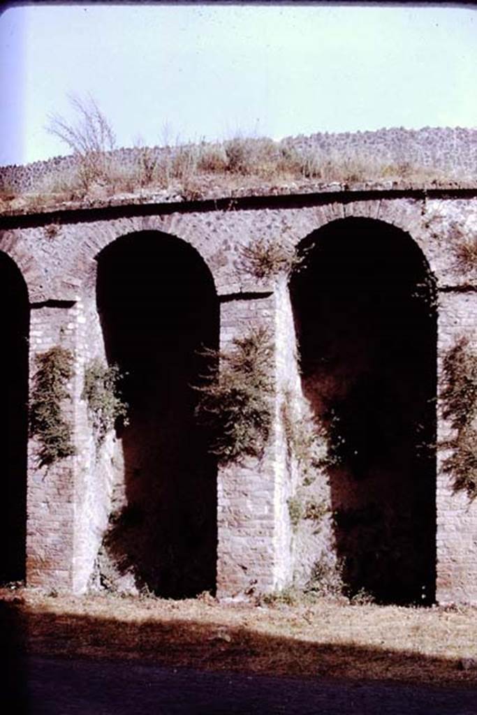 II.6 Pompeii. 1970. Central west side of ampitheatre.  Photo by Stanley A. Jashemski.
Source: The Wilhelmina and Stanley A. Jashemski archive in the University of Maryland Library, Special Collections (See collection page) and made available under the Creative Commons Attribution-Non Commercial License v.4. See Licence and use details.
J70f0695
