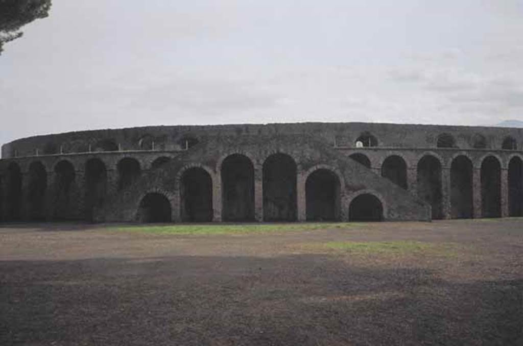II.6 Pompeii. May 2010. Looking south to Amphitheatre, across Piazzale Anfiteatro. 
Photo courtesy of Rick Bauer.
