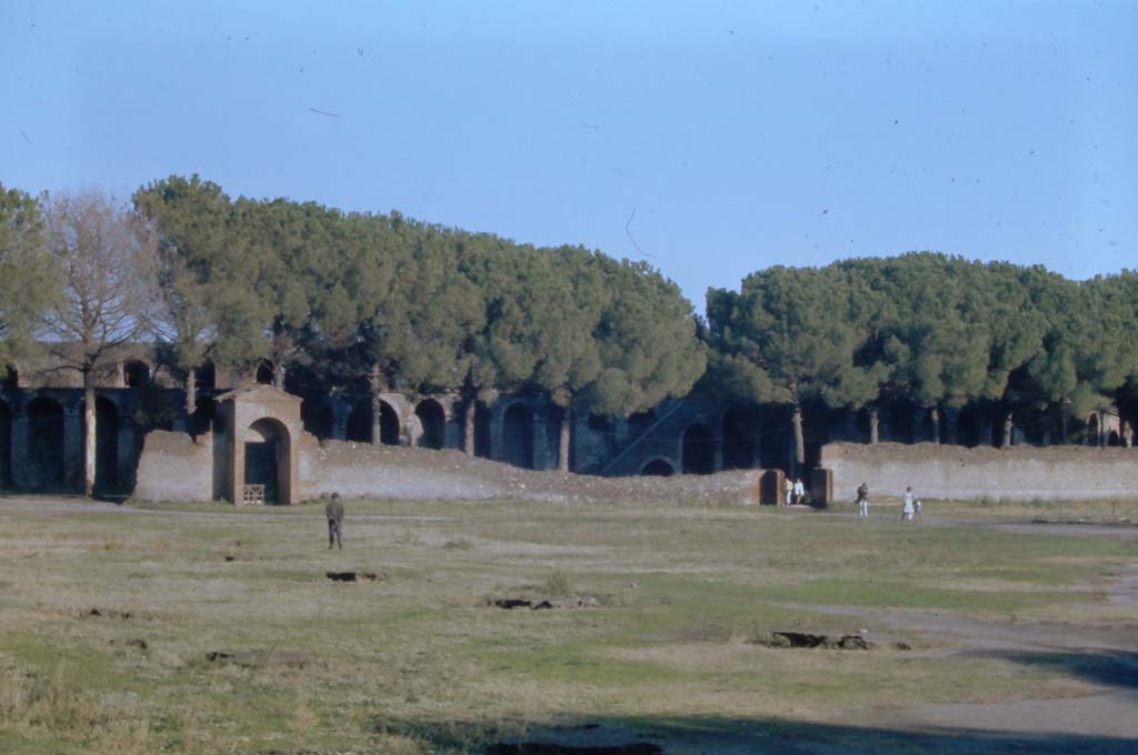 II.7 Pompeii. June 2019. Looking east from north-east corner of pool. Photo courtesy of Buzz Ferebee.