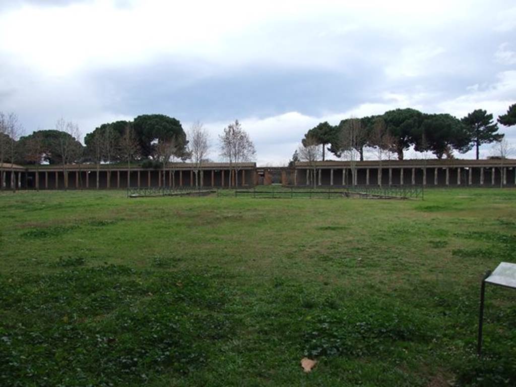 II.7.3 Pompeii. Palaestra. April 2010. Looking towards the north-west corner from entrance doorway.
Photo courtesy of Klaus Heese.

