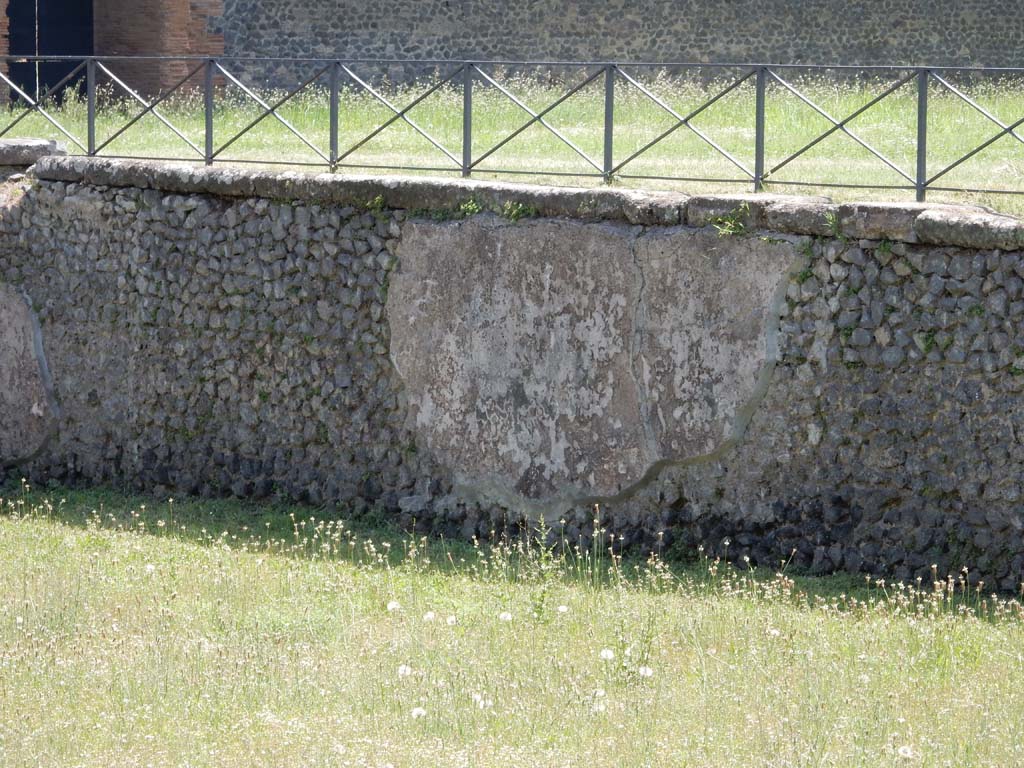 II.7 Pompeii. June 2019. Looking east along south wall towards south-east corner. Photo courtesy of Buzz Ferebee.