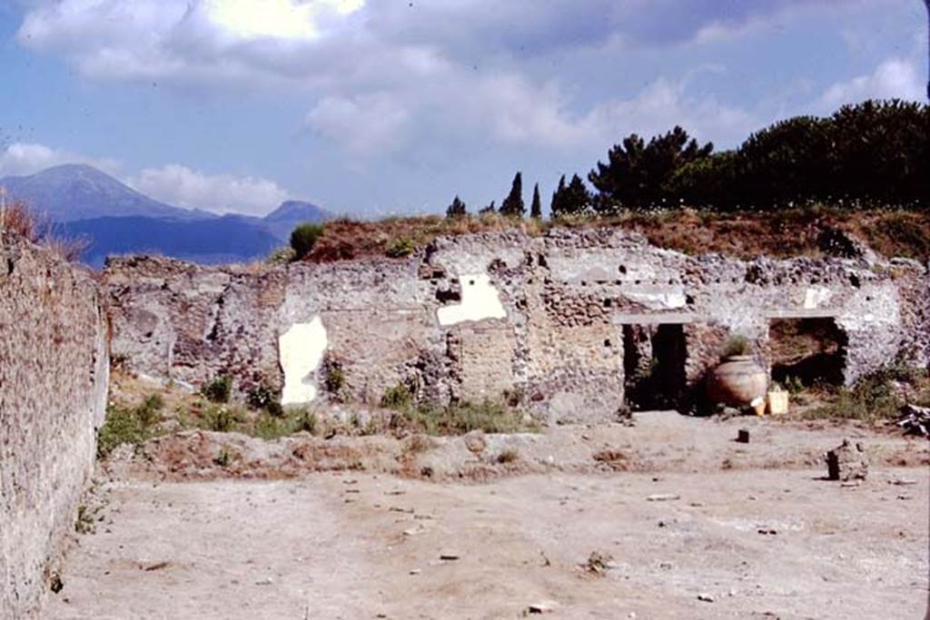 II.8.6 Pompeii. 1972. Looking north to north-west corner of garden area. Photo by Stanley A. Jashemski. 
Source: The Wilhelmina and Stanley A. Jashemski archive in the University of Maryland Library, Special Collections (See collection page) and made available under the Creative Commons Attribution-Non Commercial License v.4. See Licence and use details. J72f0673
