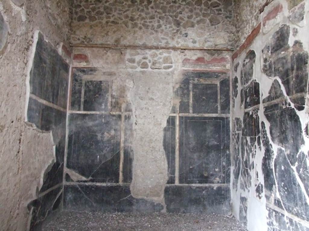 III.2.1 Pompeii.  March 2009.  Room 7.  Oecus.  North wall.