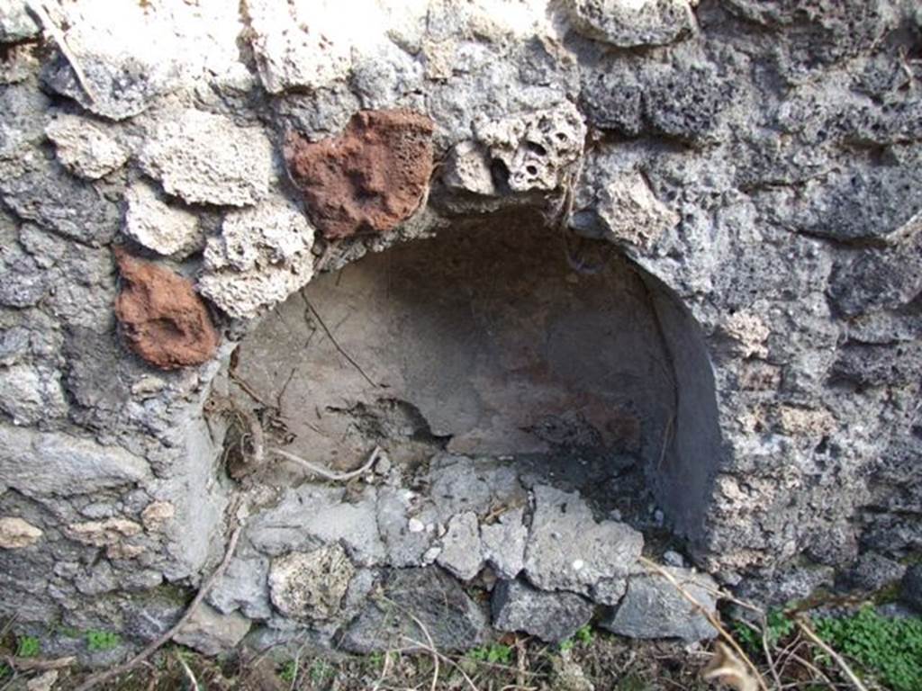 V.2.15 Pompeii. December 2007. Room 11e, niche on east wall.