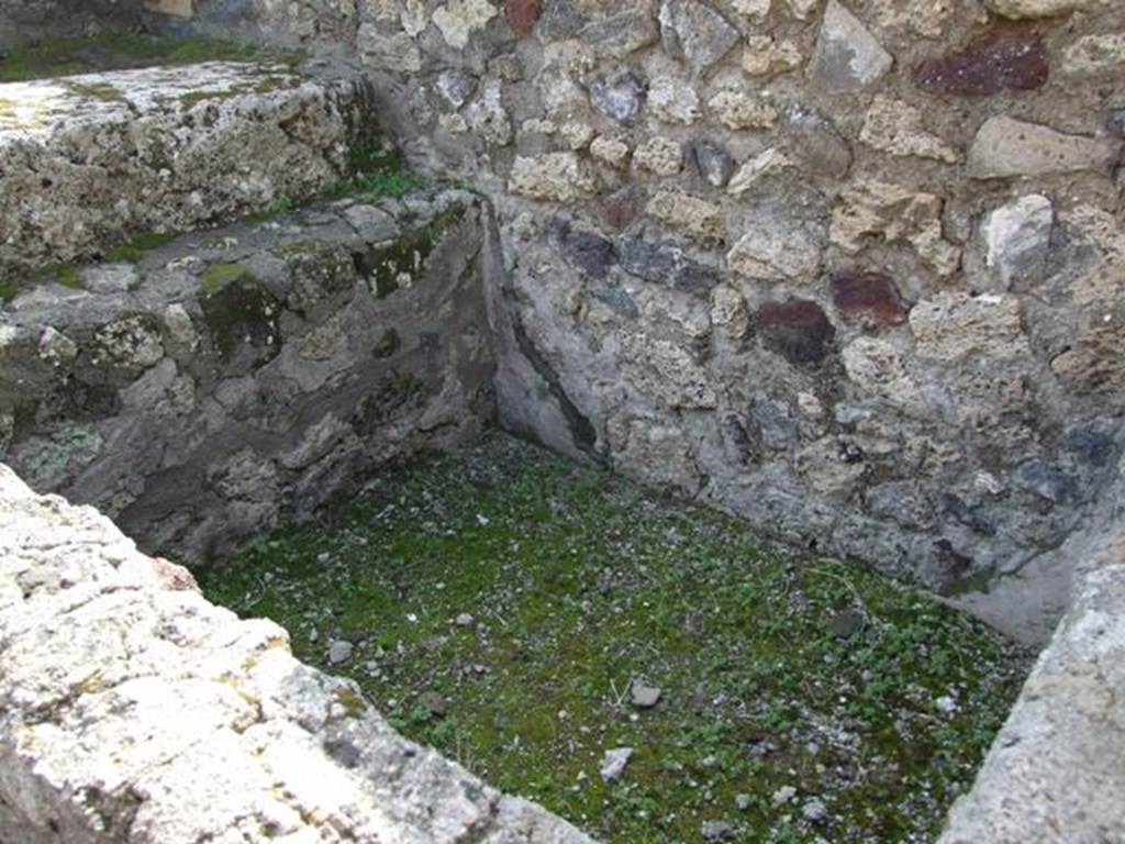 VI.3.3 Pompeii. March 2009.  Room 8, water trough