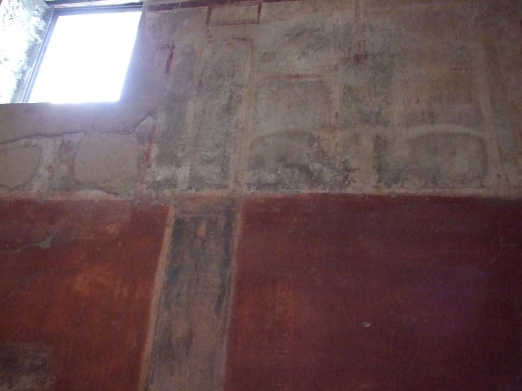 VI.8.3/5 Pompeii. December 2006. Room 15, upper west wall with square window.