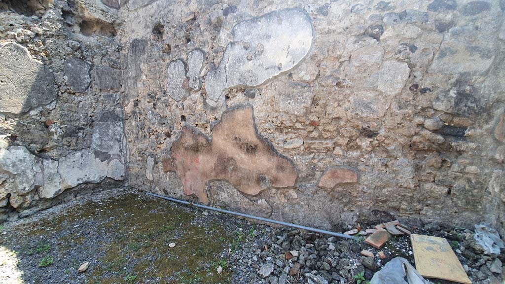 VI.14.36 Pompeii. July 2021. South wall of rear room.
Foto Annette Haug, ERC Grant 681269 DÉCOR.

