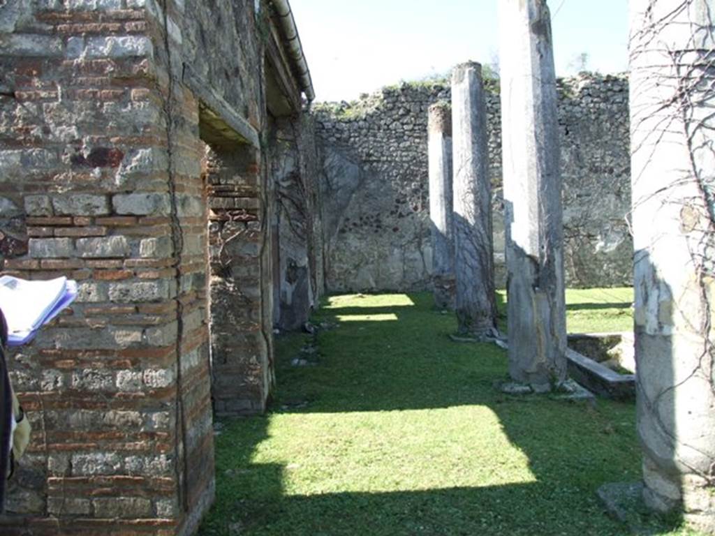 VII.2.16 Pompeii. March 2009. Looking west across south portico.