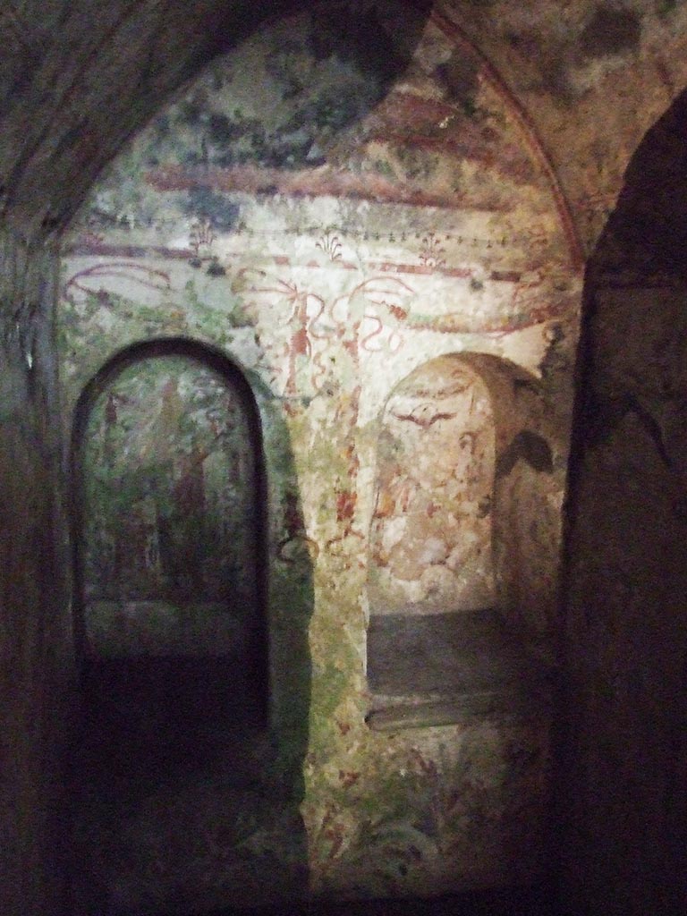 VII.2.20 Pompeii. December 2007. Sacellum. North wall.