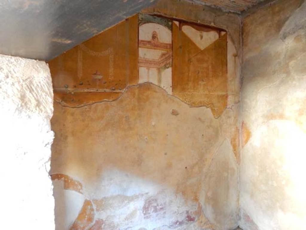 VII.2.45 Pompeii, May 2018. Looking through doorway towards south wall of cubiculum on west side of atrium. 
Photo courtesy of Buzz Ferebee.
