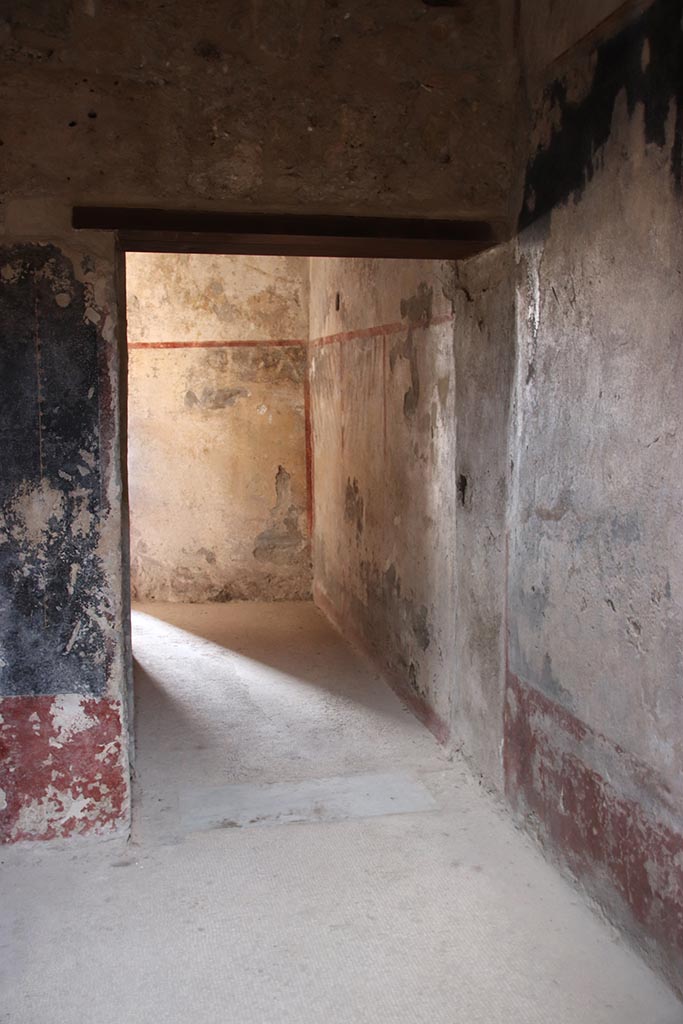 VII.5.8 Pompeii. October 2024. 
Looking north towards doorway to corridor 45. Photo courtesy of Klaus Heese.
