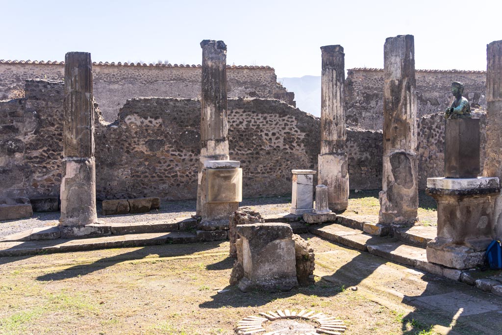 VII.7.32 Pompeii. October 2023. Looking south towards south-west corner. Photo courtesy of Johannes Eber.

