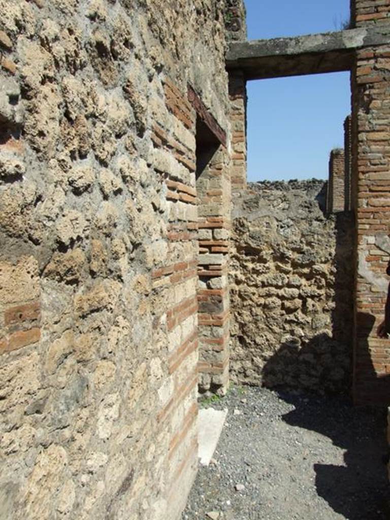 VII.14.9 Pompeii.  March 2009.  North end of room 6, with door to room 9.