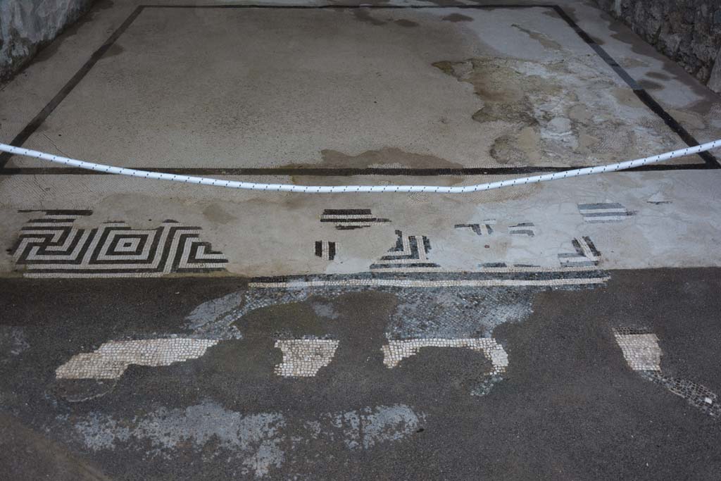 VII.15.2 Pompeii. November 2017. Looking east across doorway threshold and flooring in east ala.
Foto Annette Haug, ERC Grant 681269 DÉCOR.

