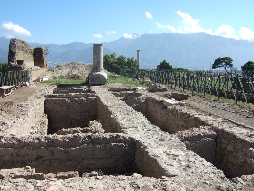 VIII.1.3 Pompeii. September 2005. Looking south from the north-east corner.
