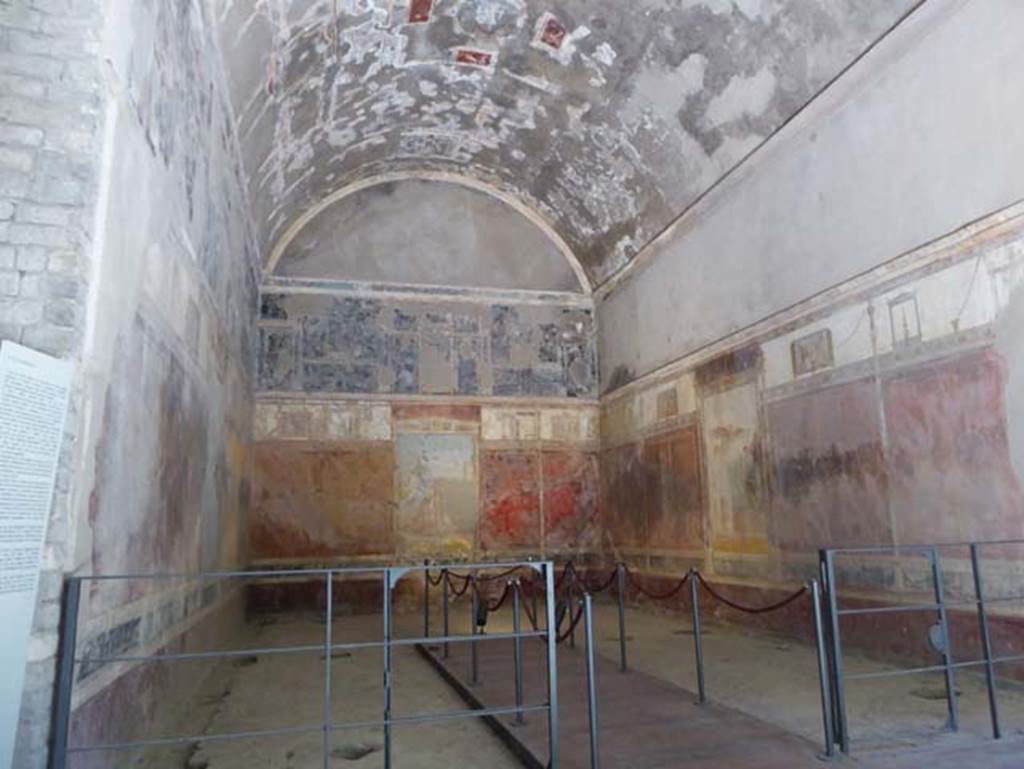 VIII.1.a, Pompeii. June 2017. Looking south-east across oecus A. Photo courtesy of Michael Binns.