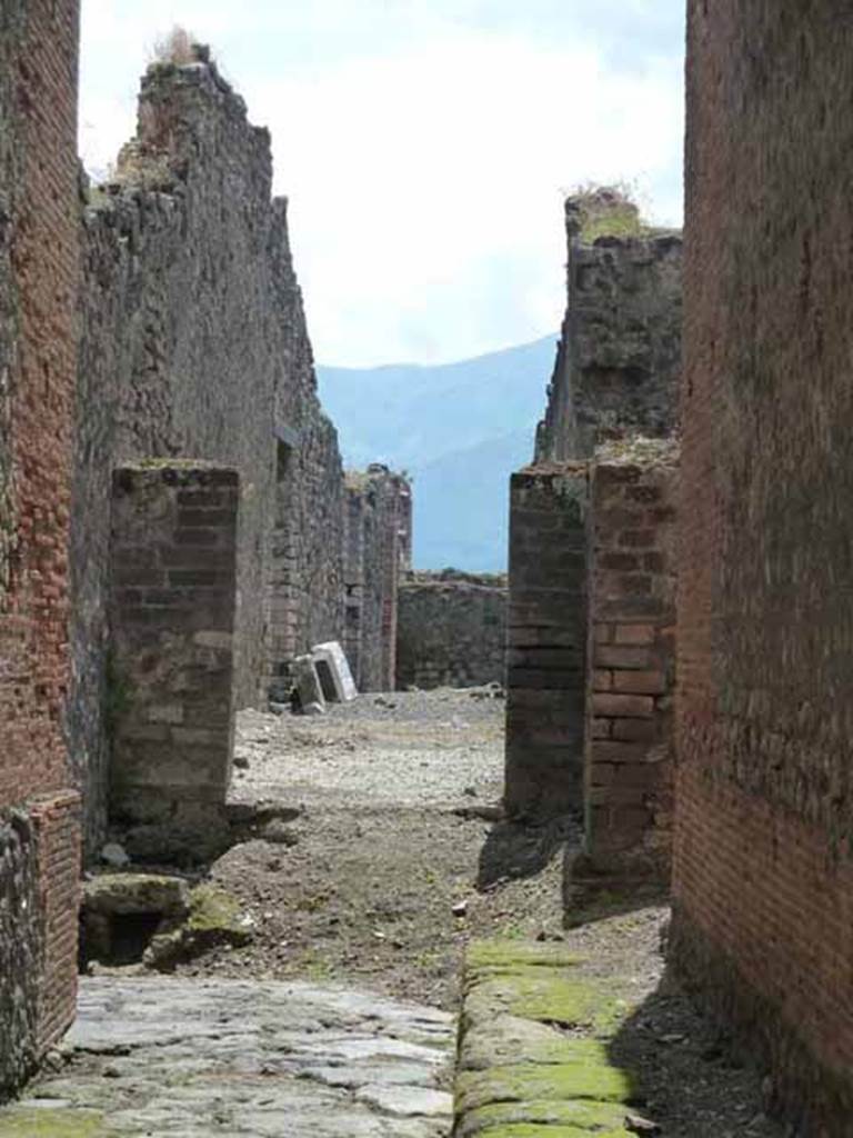 VIII.2.7 Pompeii. May 2010. Looking south from entrance.