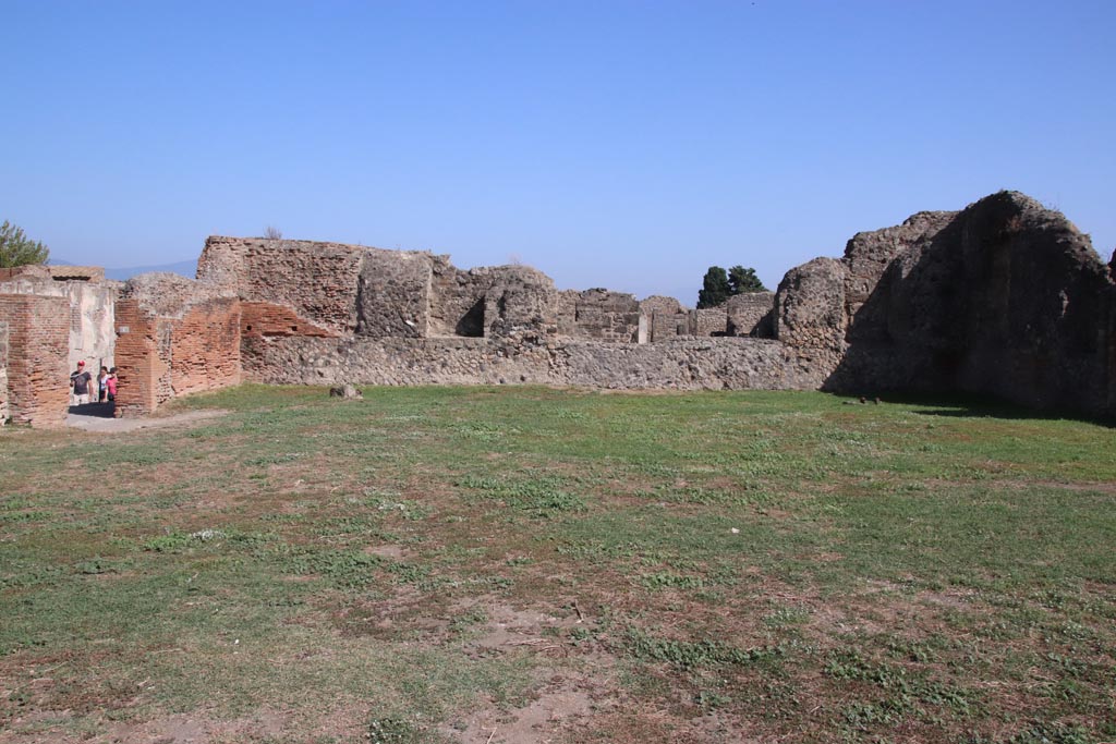 VIII.3.1 Comitium. Sala delle Elezioni. Niche in east wall at north end..