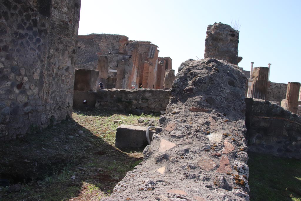 VIII.3.1 Pompeii. 1961. Looking west towards entrances at VIII.3.32, on left, and VIII.3.33 on east side of the Forum. Photo by Stanley A. Jashemski.
Source: The Wilhelmina and Stanley A. Jashemski archive in the University of Maryland Library, Special Collections (See collection page) and made available under the Creative Commons Attribution-Non Commercial License v.4. See Licence and use details.
J61f0797
