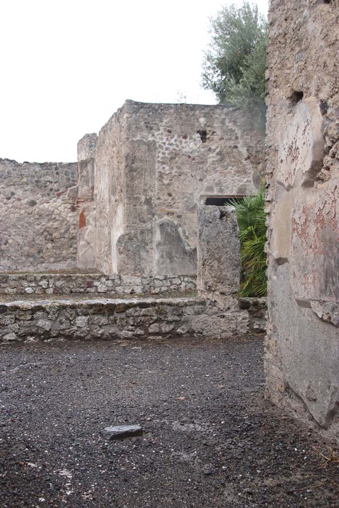 VIII.3.14 Pompeii. October 2020. Looking towards north side of entrance corridor, and atrium.
Photo courtesy of Klaus Heese.
