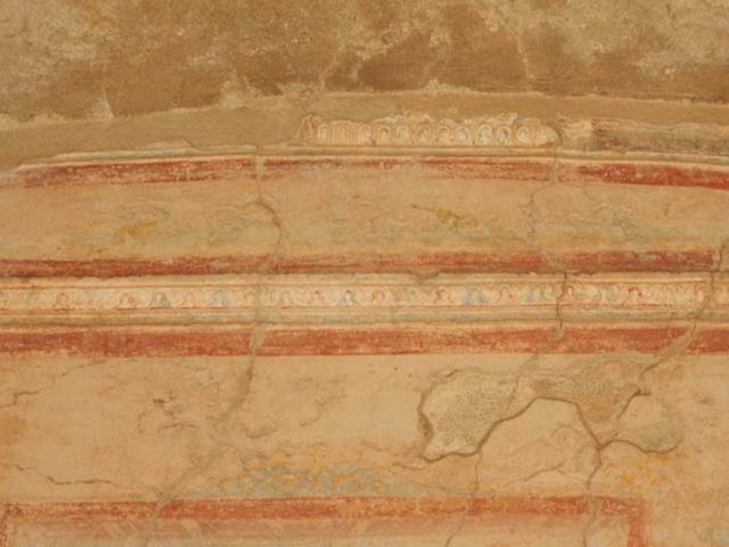 IX.3.5 Pompeii. May 2015. Room 4, detail of stucco from upper north wall. 
Photo courtesy of Buzz Ferebee.
