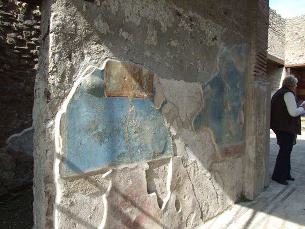 IX.3.5 Pompeii.  March 2009.  Room 1.  North wall of fauces.