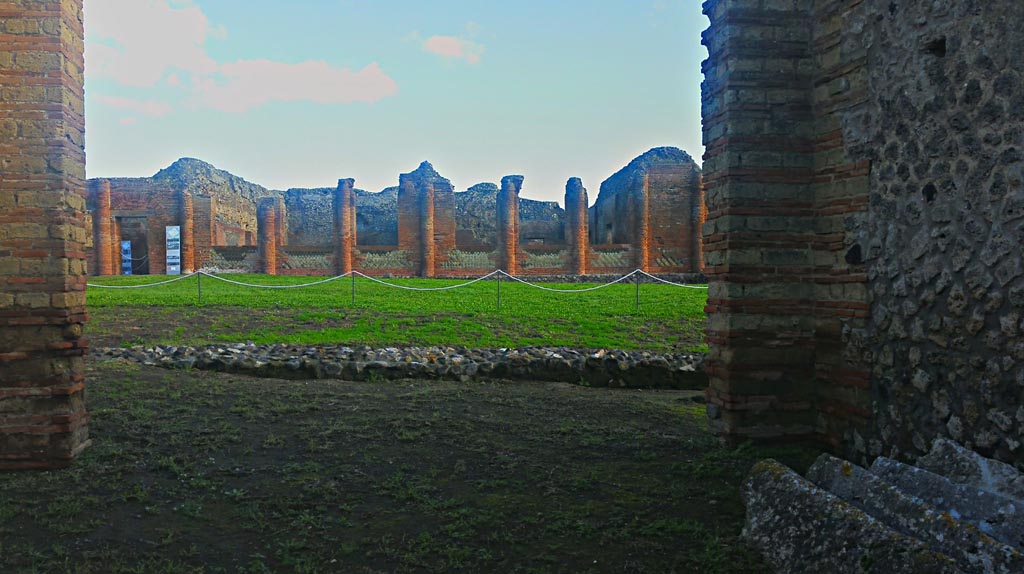 IX.4.5 Pompeii. December 2019.
Looking east from entrance into Central Baths on east side of Via Stabiana. Photo courtesy of Giuseppe Ciaramella.
