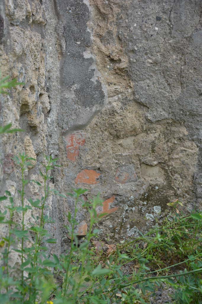 IX.5.8 Pompeii. May 2017. Detail from dividing pilaster against east wall, looking south.
Foto Christian Beck, ERC Grant 681269 DCOR.


