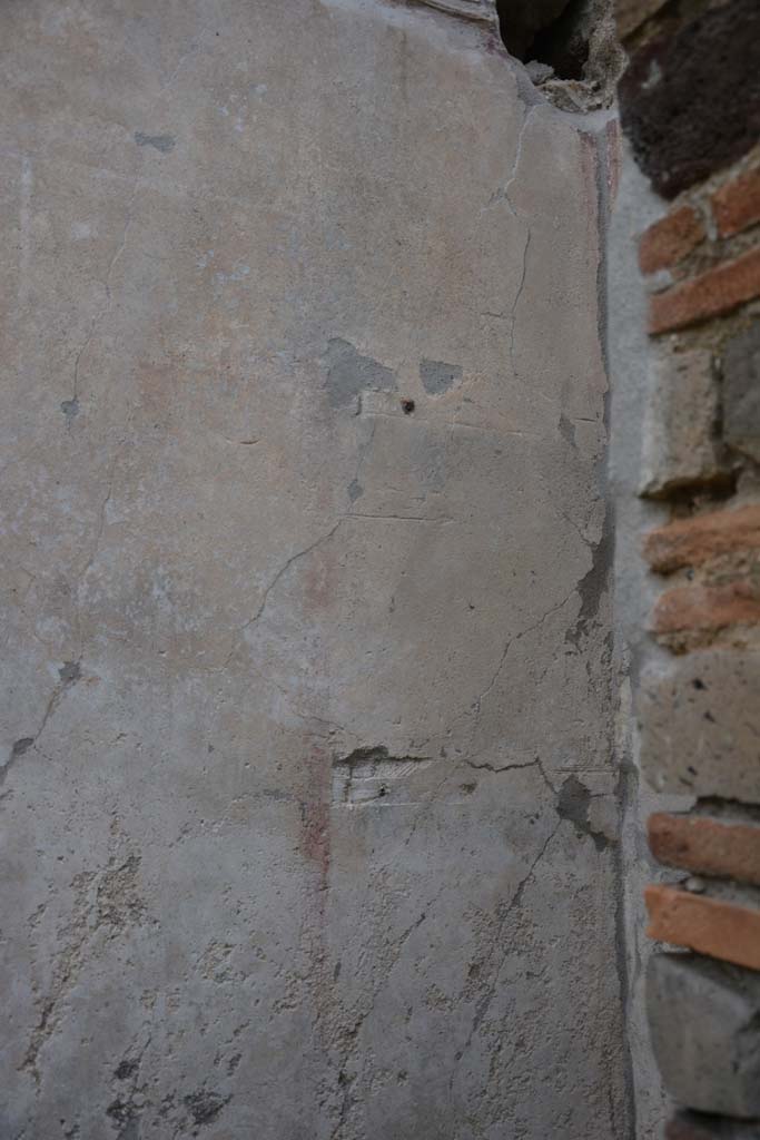 IX.5.9 Pompeii. March 2017. 
Room o, detail from north wall in north-east corner, in recess.
Foto Christian Beck, ERC Grant 681269 DCOR.


