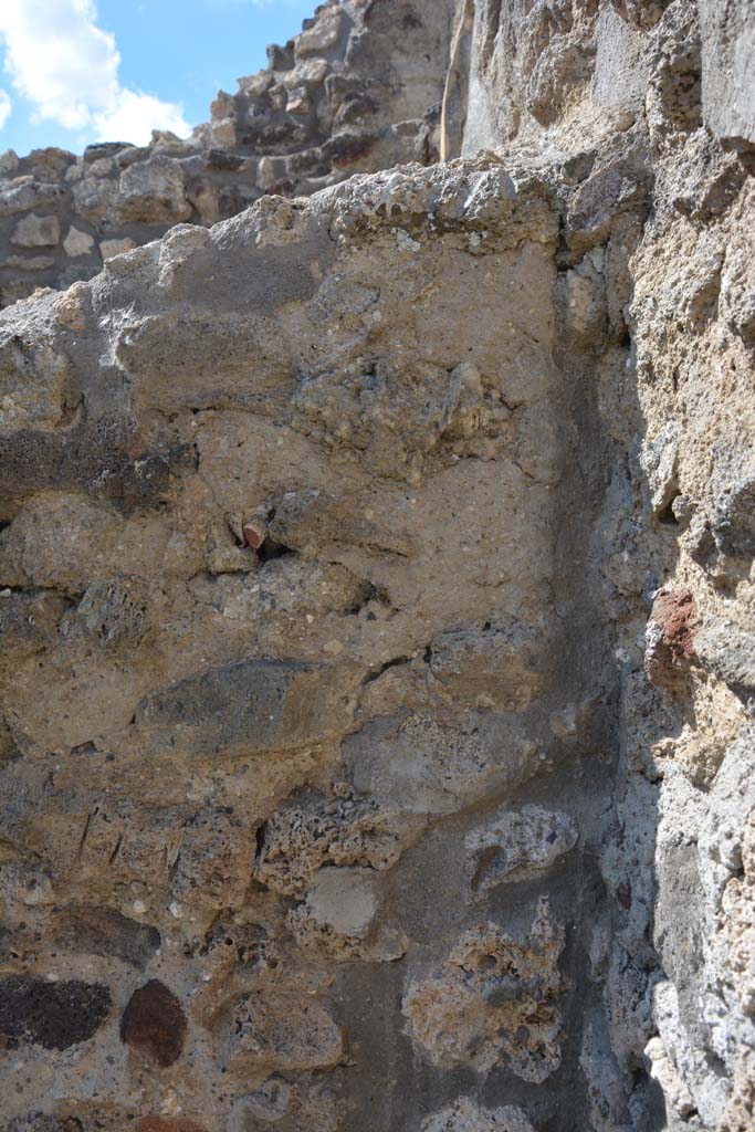 IX.5.18 Pompeii. May 2017. Room m, detail of north-east corner.  
Foto Christian Beck, ERC Grant 681269 DÉCOR.
