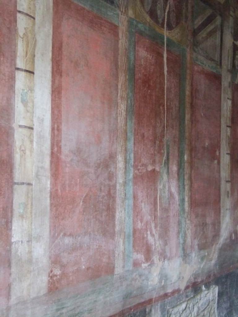 IX.14.4 Pompeii. December 2007. Room 3, central painting on east wall.
Oecus in south-west corner overlooking the west side of the peristyle. 


