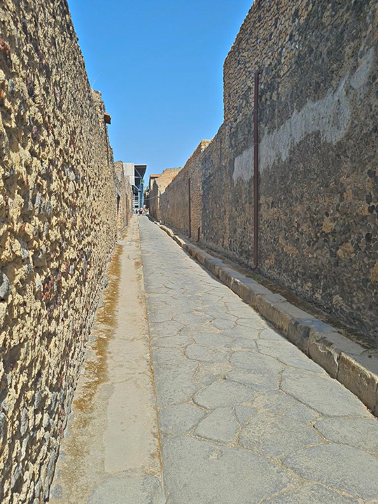 Unnamed vicolo between I.8 and I.9, west side, Pompeii. October 2017. Looking north from near I.8.10.
Foto Taylor Lauritsen, ERC Grant 681269 DCOR.
