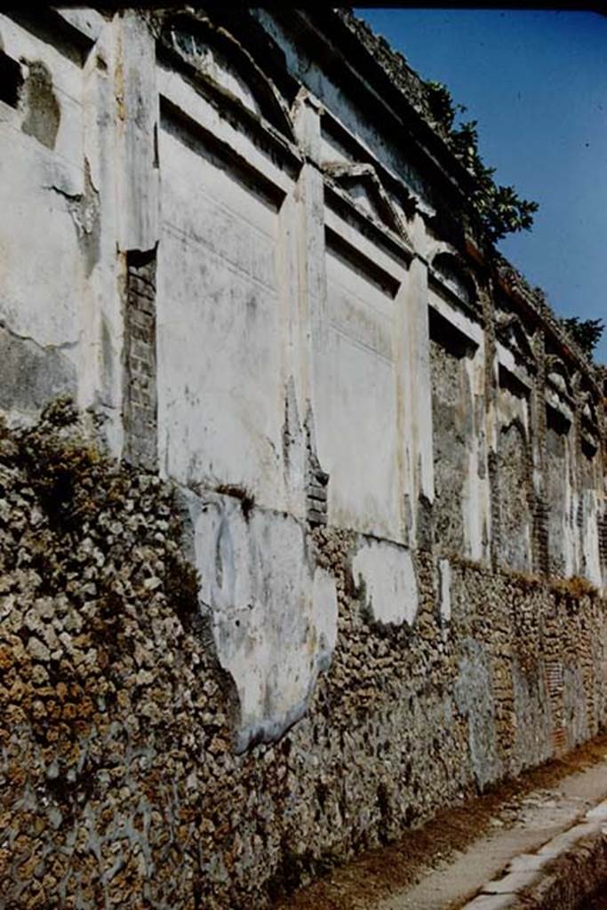 Vicolo di Eumachia, Pompeii. Pre-1855. 
Drawing by Breton showing detail of a wall of Eumachia’s building. 
Foto Taylor Lauritsen, ERC Grant 681269 DÉCOR.
See Breton, Ernest. 1855. Pompeia, decrite et dessine : Seconde édition. Paris, Baudry, p. 25.
