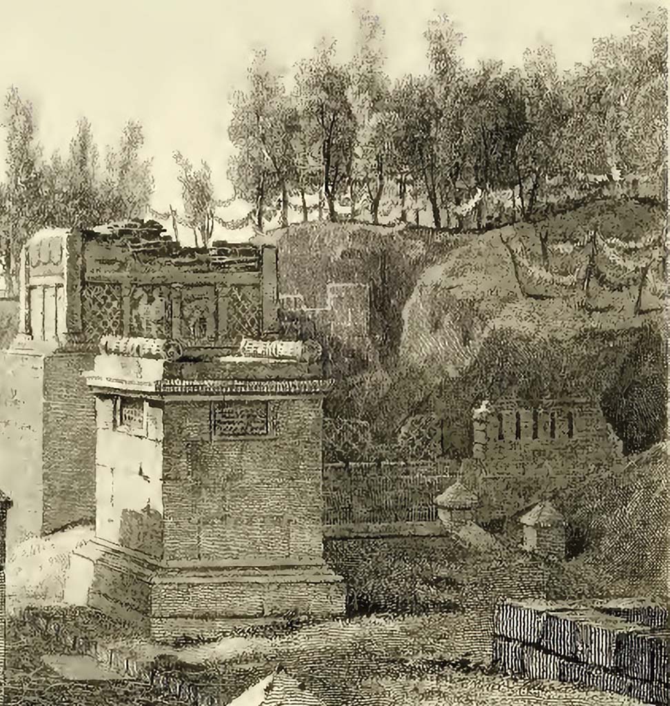 HGE37 Pompeii. 1824 drawing of HE37 (left) and HGE36 (right). 
See Gell, W, and Gandy J. P., 1819. Pompeiana. London: Rodwell and Martin, (pl. 11).
