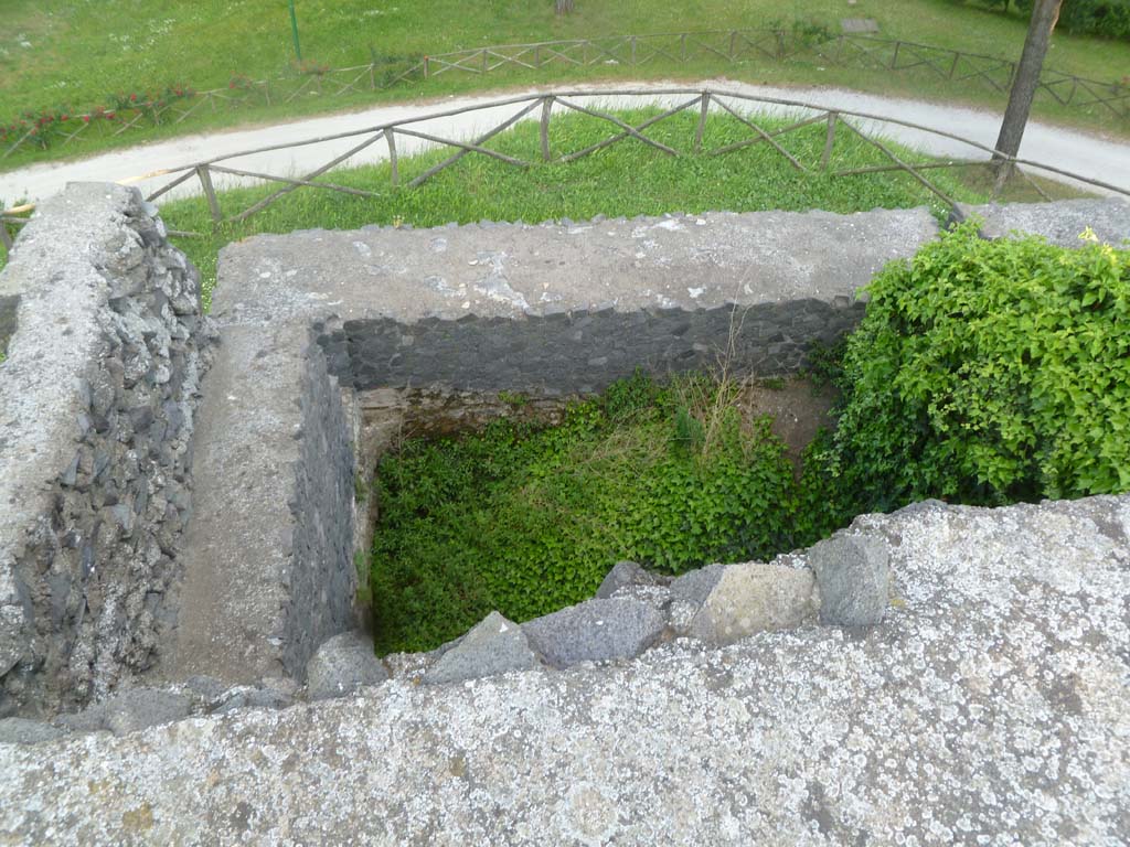 T5 Pompeii. Tower V. May 2011. East wall and main chamber under vaulted roof, inside the tower. Photo courtesy of Michael Binns..